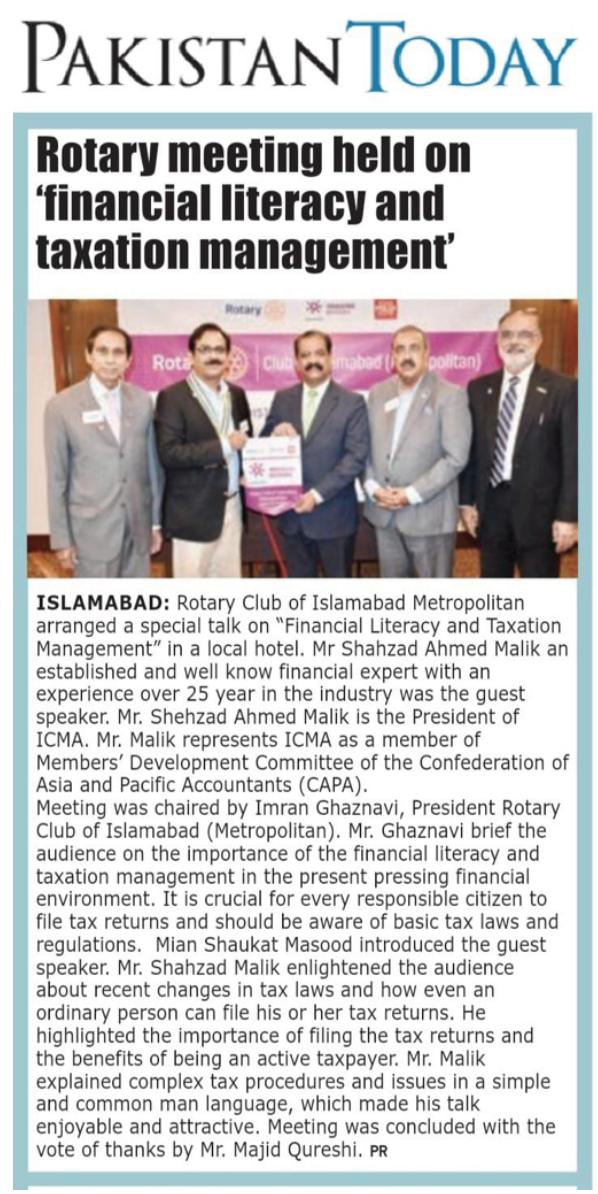 Talk on Financial Literacy